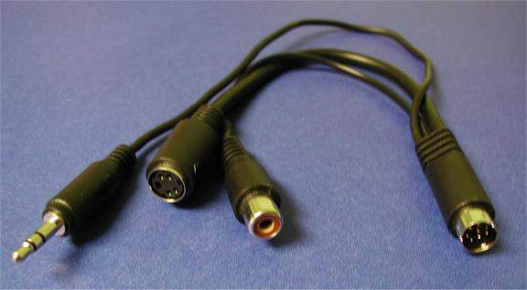 ATI All in Wonder MiniDin8 to 3 Head Video-Audio Cable