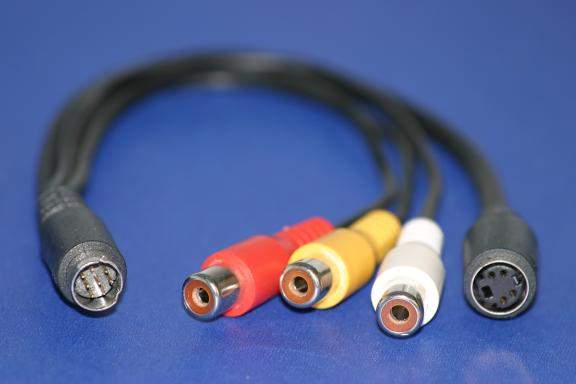 ATI All in Wonder MiniDin8 to 4 Head Video Cable AV In