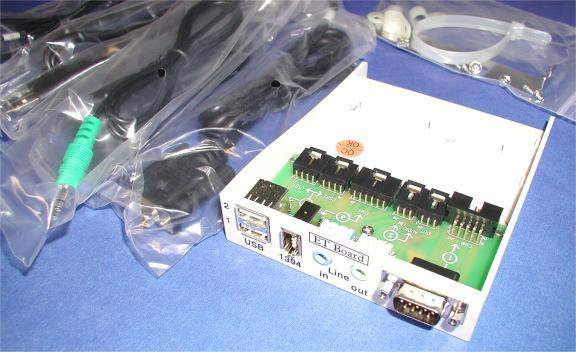 AUDIO-FIREWIRE-USB-SERIAL FRONT 3.50 PANEL