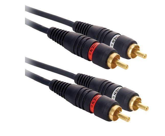 Audio Cable 50FT RCA-M RCA-M Shielded Blue
