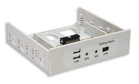 Audio-Firewire-USB FRONT 5.25 3.5 Panel