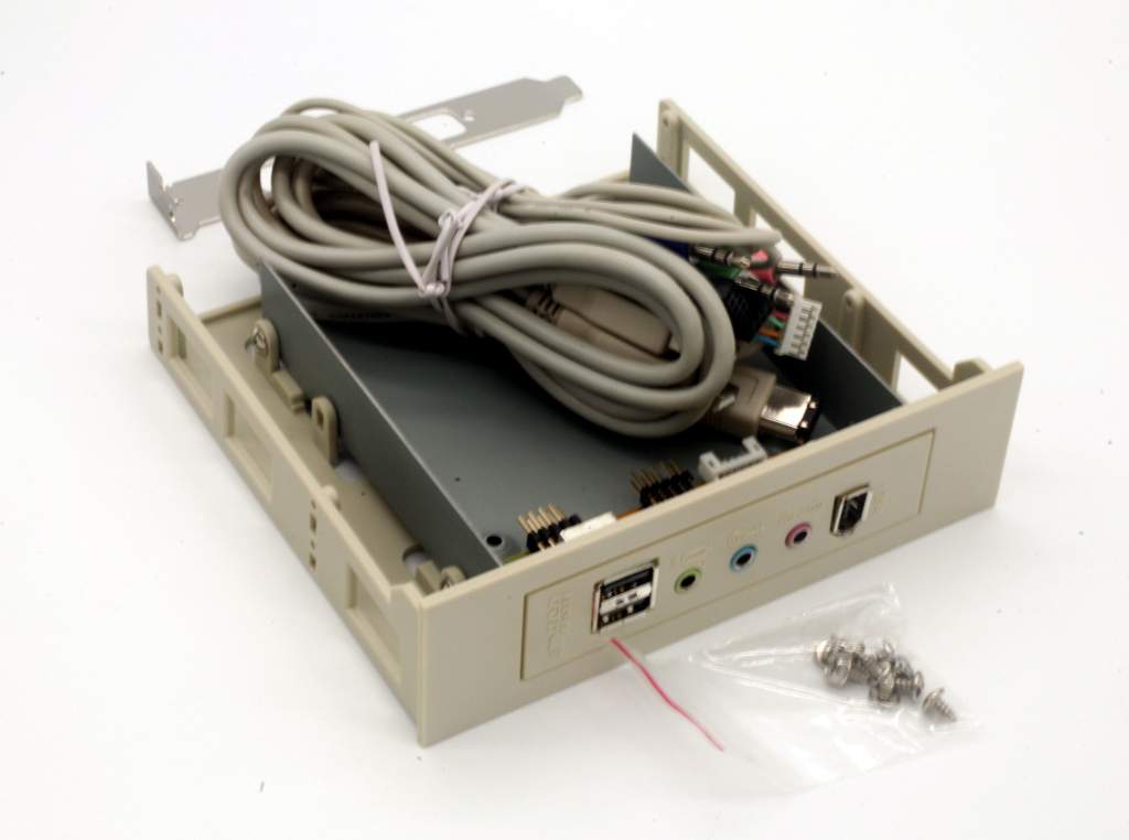 Audio-Firewire-USB Front 5.25 3.5 Multi Media Access Panel