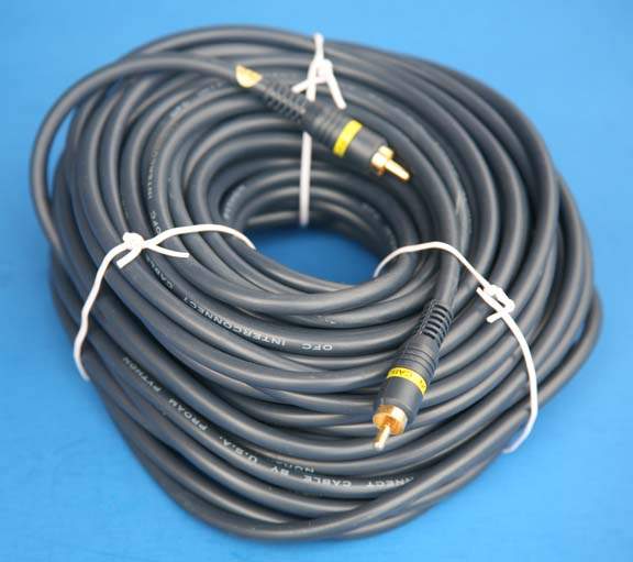 Composite Video 75FT Single RCA Cable