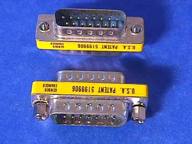 DB15 Male to Male GENDER CHANGER 2 Rows of Pins DA15