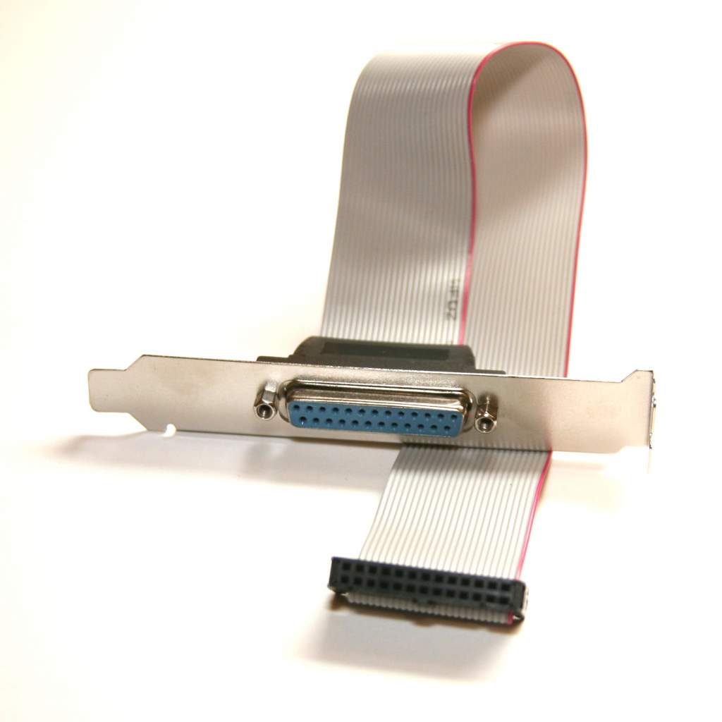 DB25F to IDC26 Parallel PORT 12 Inch Ribbon Cable