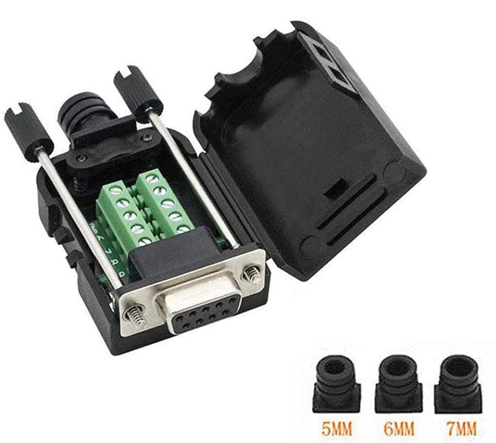 DB9-F Prototype Connector Screw Down.