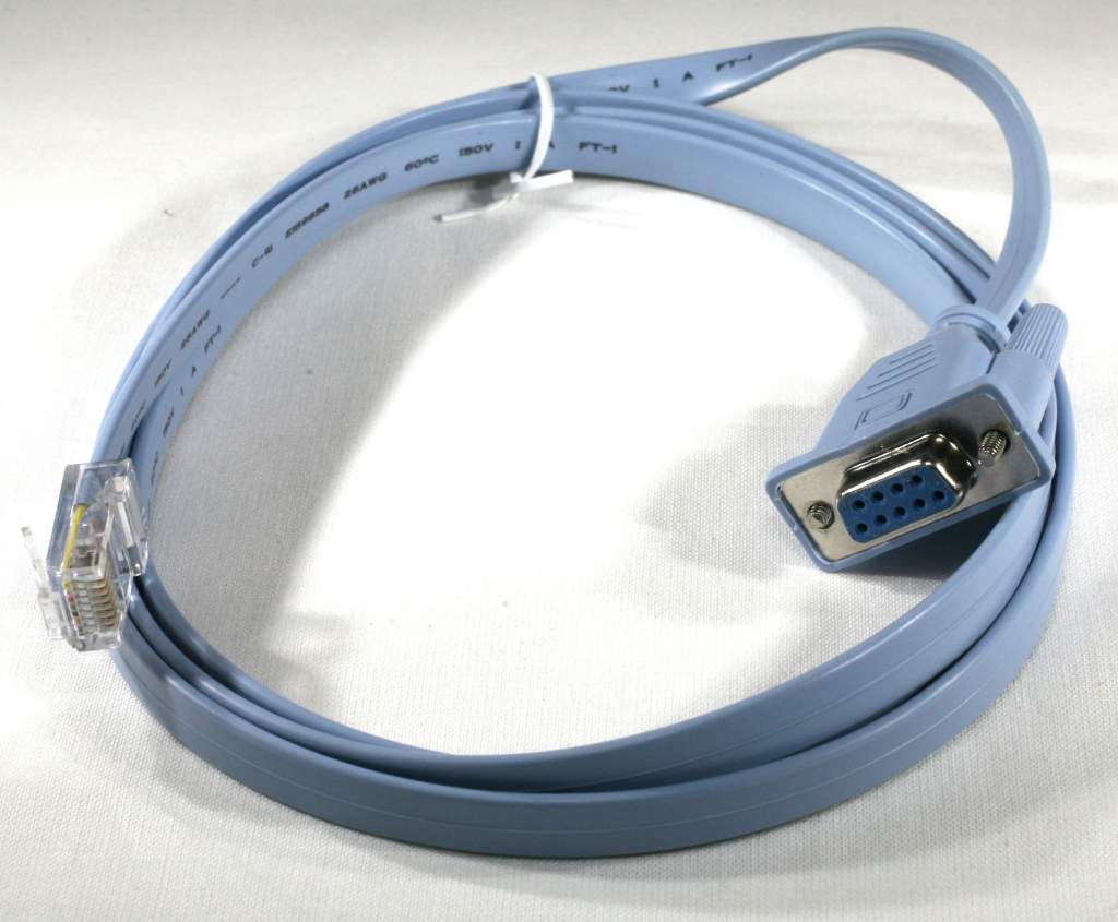 DB9-F to RJ45 Cable Cisco Router Console