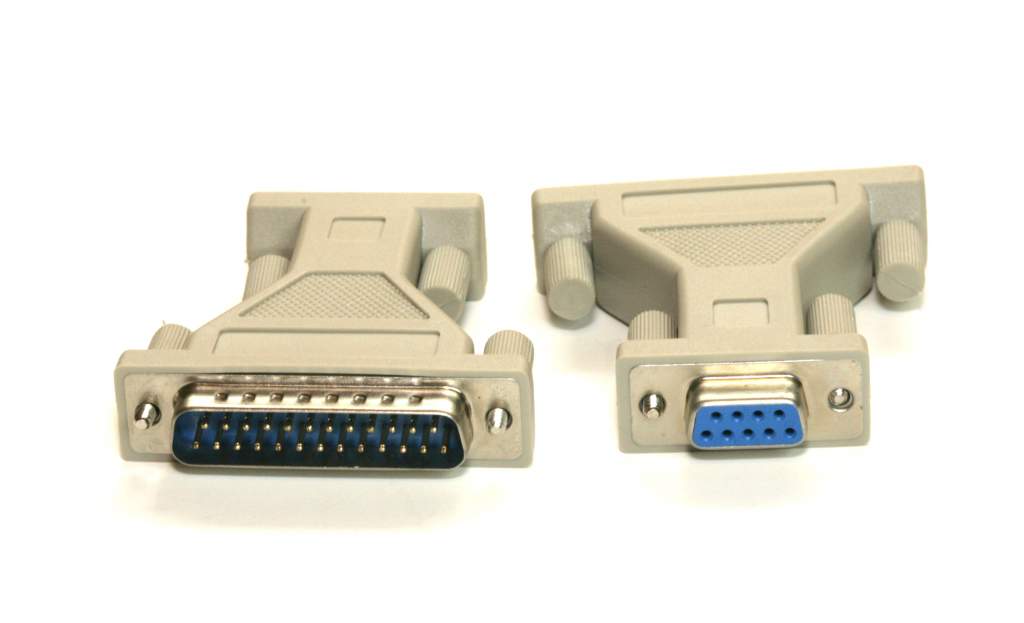 DB9 Female to DB25 Male AT Modem Adapter DB9-F DB25-M