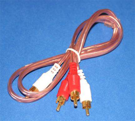 DUAL RCA GOLD AUDIO CABLE 3FT