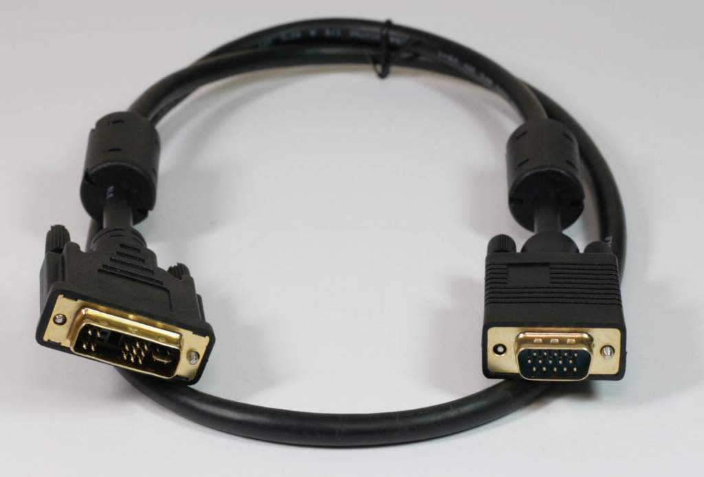 DVI-A to HD15 VGA Cable Assembly 1 Meter 3.3ft ANALOG