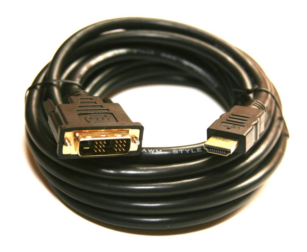 DVI HDMI Cable PREMIUM 5M 15FT