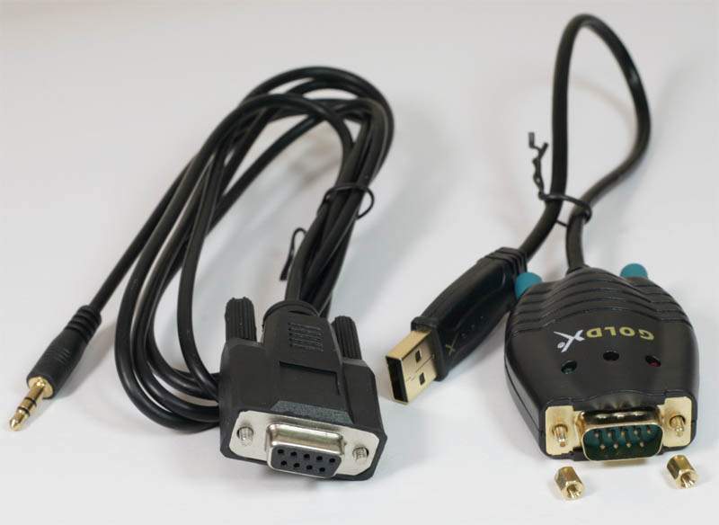 EXLINK Samsung Cable Kit USB and SERIAL CABLE DB9-F to 3.5mm