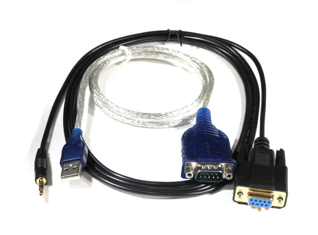 EXLINK Samsung Cable Kit USB and Serial Cable DB9-F to 3.5mm Prolific Chipset Sabrent
