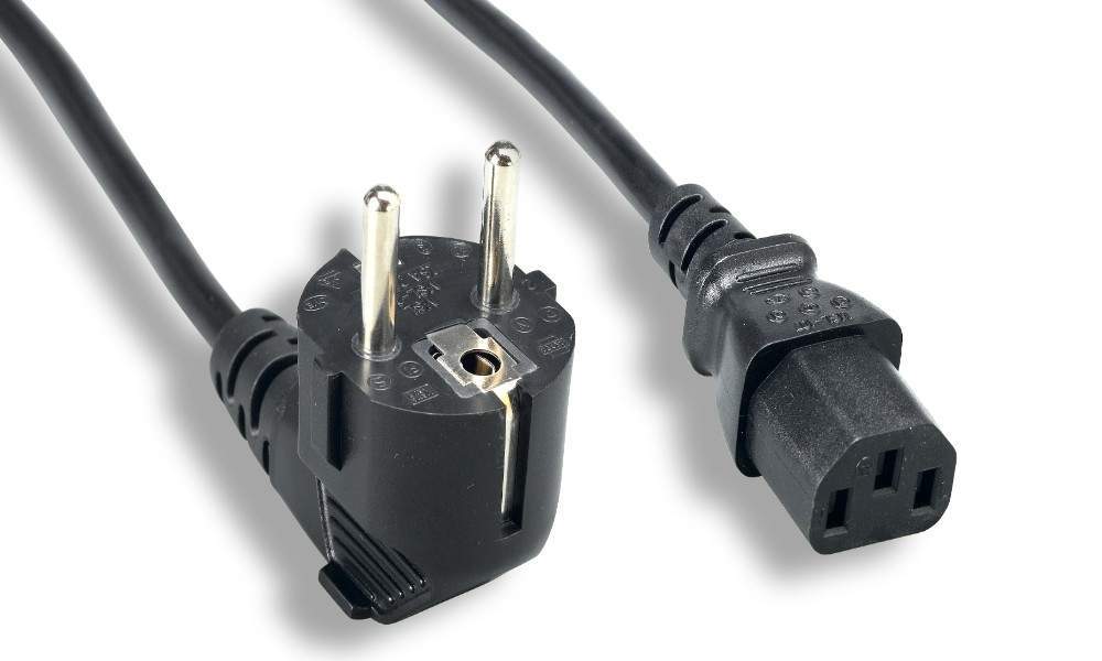 European Schuko Power Cord Right Angle IEC-60320-C13