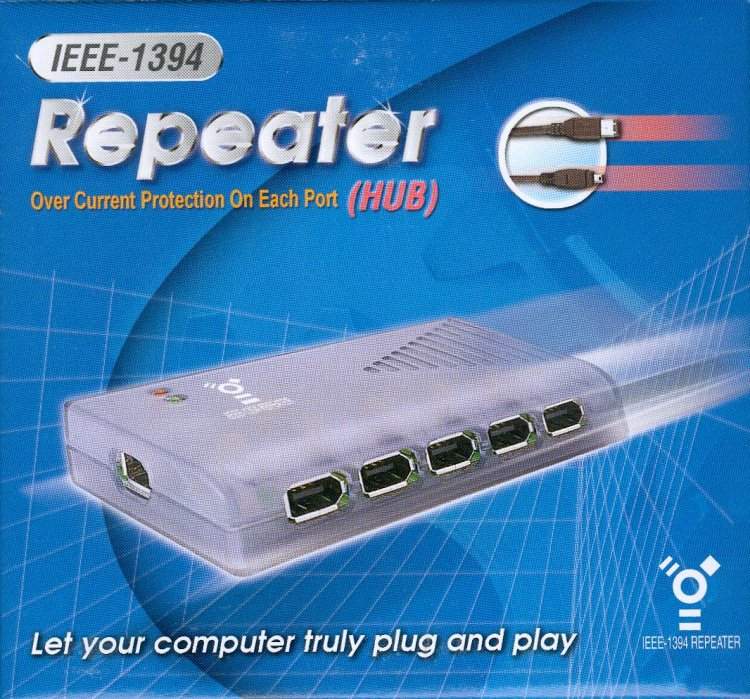 FIREWIRE 1394A HUB 6-Port with Power
