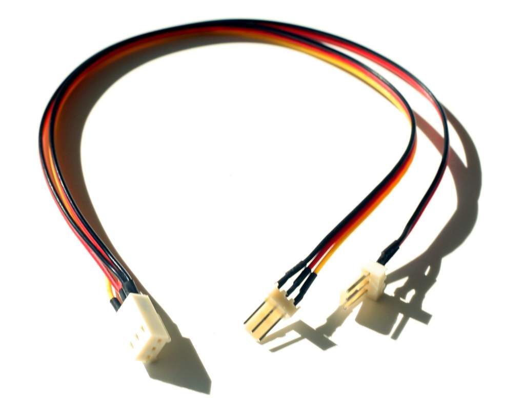 Fan 3-Wire Splitter Cable 10 Inch
