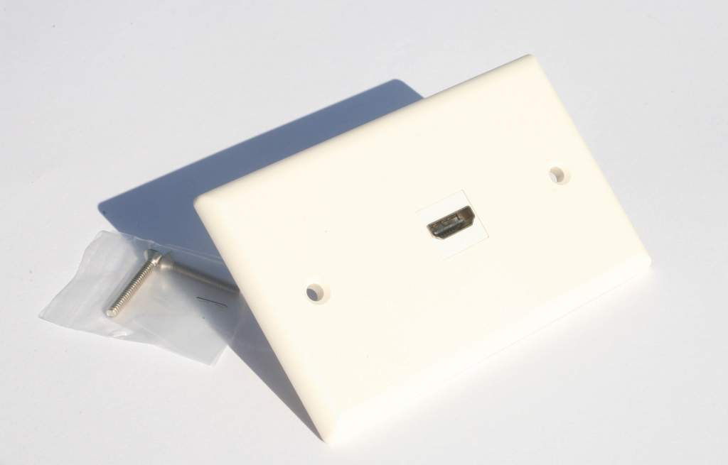HDMI WALL PLATE 1-PORT Decora-White