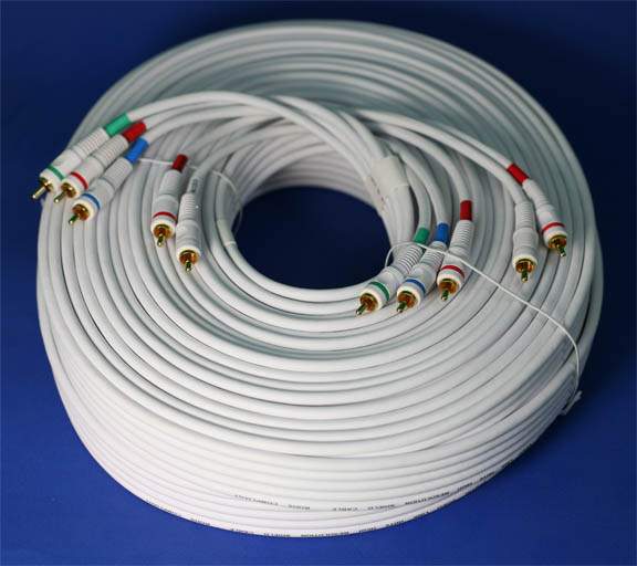 HDTV COMPONENT VIDEO DIGITAL TV FIVE RCA SHIELDED 75FT