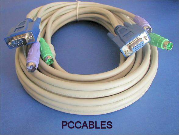 KVM Cable 10FT Video Male to Female