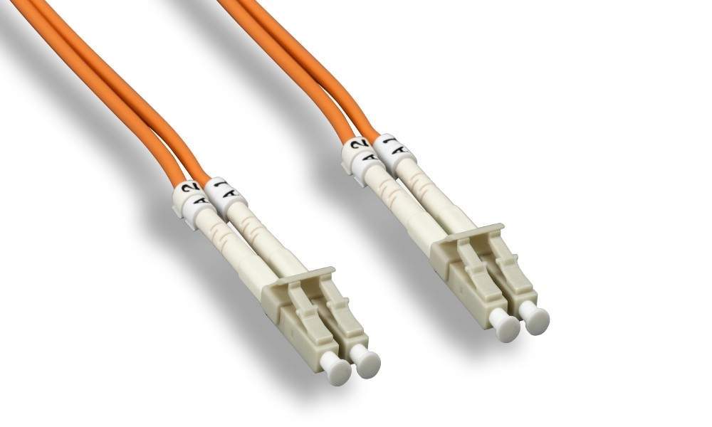 LC-LC FIBER OPTIC Patch Cable 1M 62.5 125UM Duplex Multimode OM1 Orange