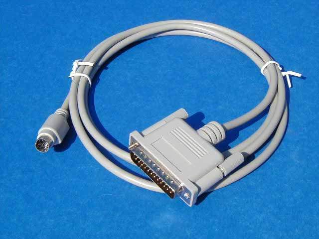 MINI DIN8 M to DB25-M Serial 6FT Cable