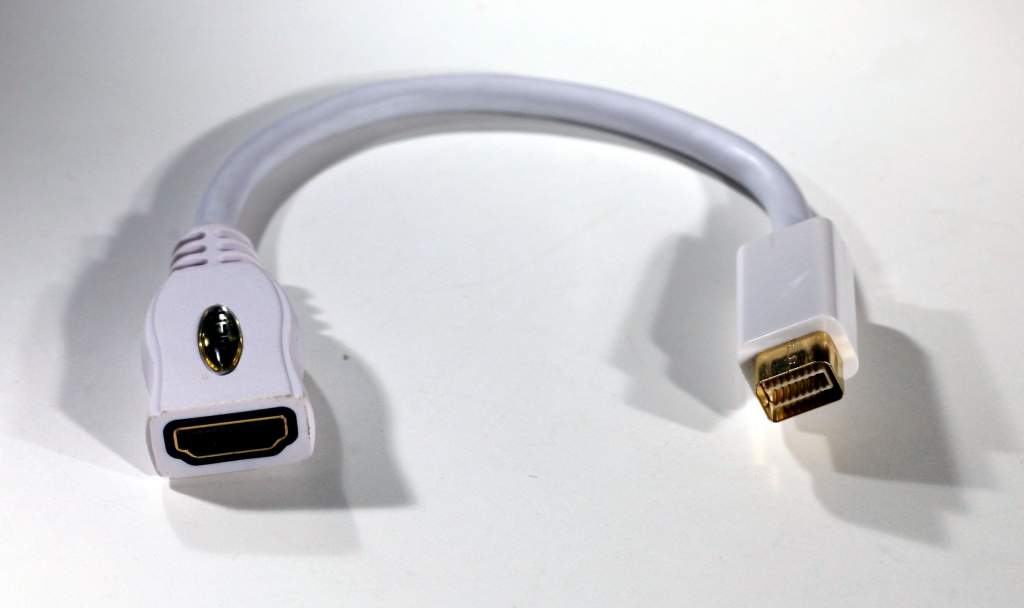 Mini DVI Male to HDMI Female Video Adapter Cable AD-MDVI-HDMI - Gold Plated