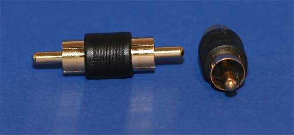 RCA-Male to RCA-Male Adapter Gold