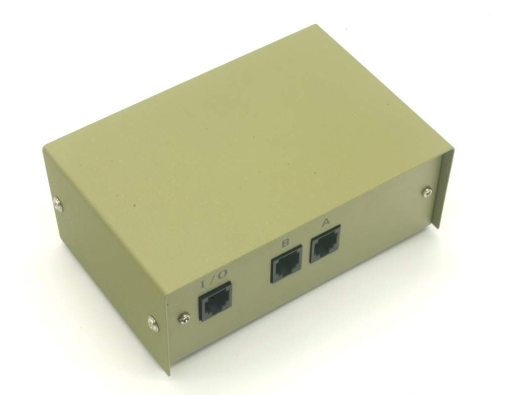 RJ45 AB 2 Way Switch Box Rotary Manual