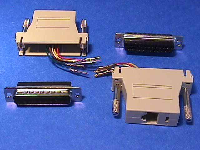 RJ45 to DB25 Male Modular Adapter - PC Cables Search