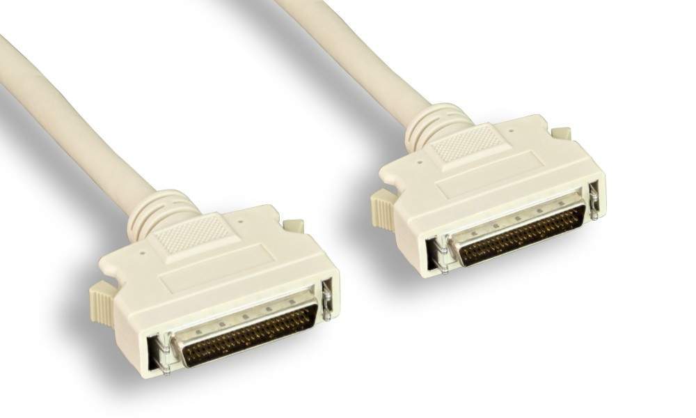 SCSI Cable External 3FT SCSI 2 SCSI II High Density HD50 50-pin Male to Male