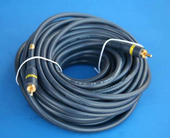 SINGLE RCA Male to Male VIDEO SHIELDED CABLE 50FT