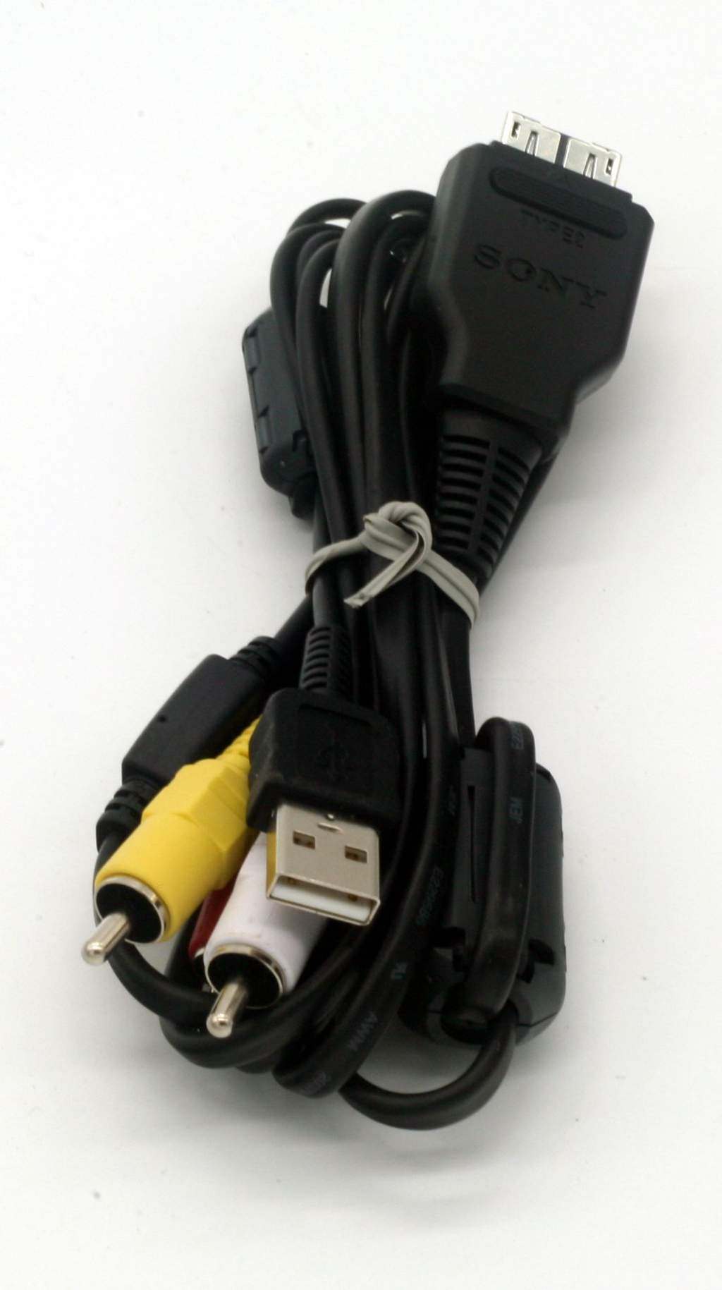 izquierda & derecha Sony VMC-MD2 USB A/V Cable de cámara-audio de vídeo y conexión USB
