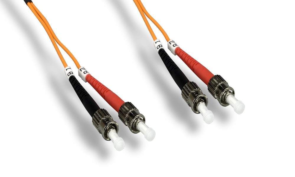 ST-ST FIBER OPTIC 15Meter 62.5 125UM Duplex Multimode Cable