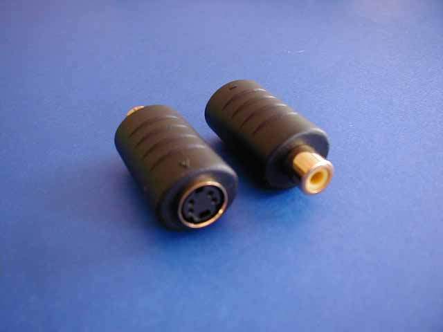 SVIDEO Adapter Mini Din 4 Female to RCA-F