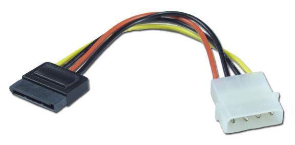 Sata Power Cable 6-Inch Molded Connector