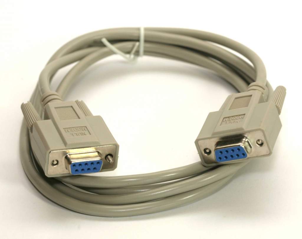 Serial Null Modem Cable 6FT DB9-F DB9-F