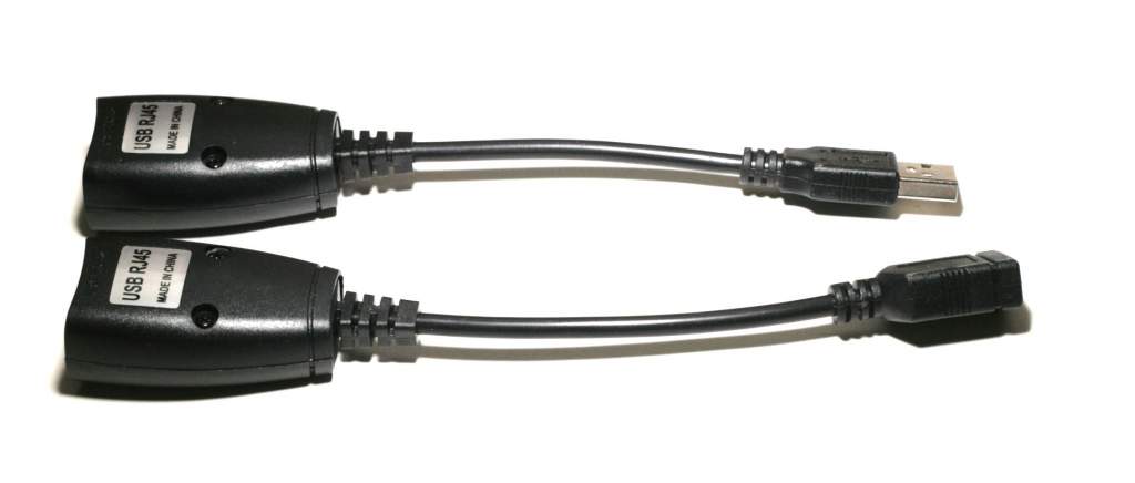 Super Booster USB 150FT Extender Black RJ45