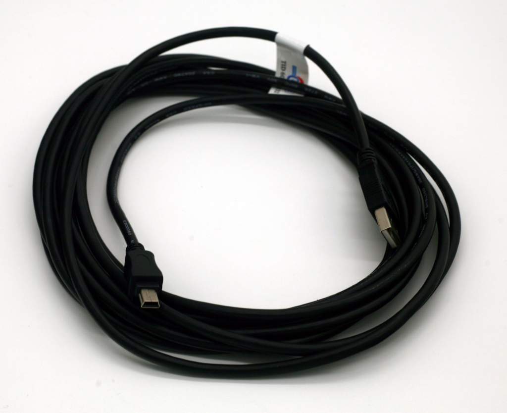 USB 2.0 MINI-B 5-Wire 15FT Premium Cable 5M Tether MiniB