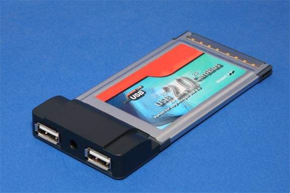 USB 2.0 PCMCIA CARDBUS to DUAL USB Port