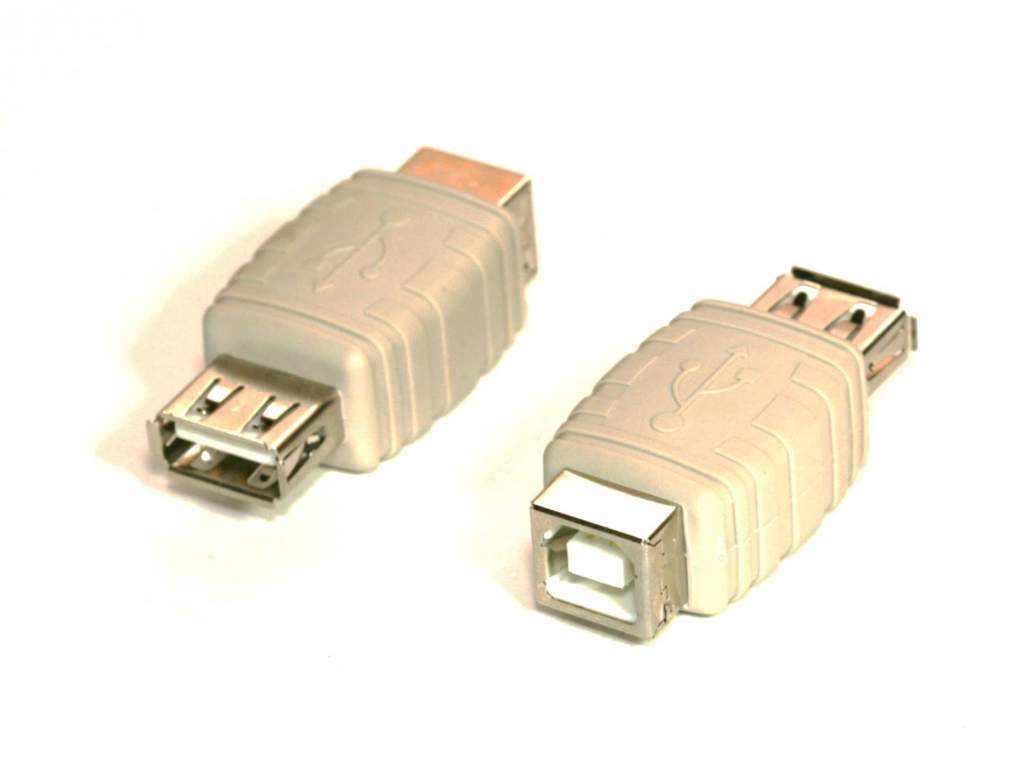 USB Gender CHANGER TYPE A Female to TYPE B Female Adapter