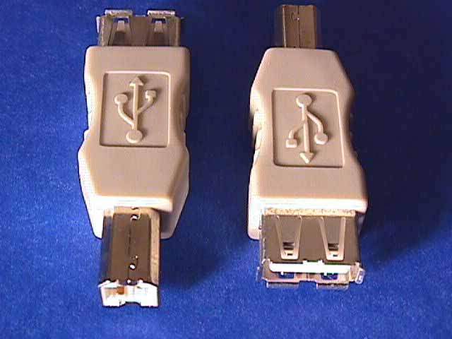 USB Gender CHANGER TYPE A Female to TYPE B Male Adapter