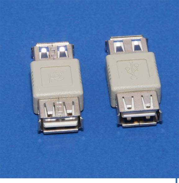 USB Gender Changer Type-A Female to Type-A Female Adapter Coupler F-F