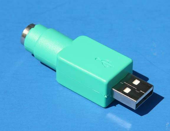 USB Type A Male to PS2 Mini DIN6 Female Mouse Adapter