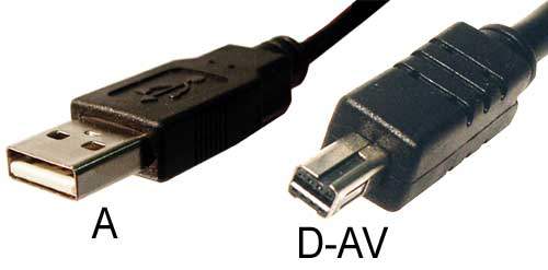 VIVITAR 60317 USB Camera Cable TYPE A to 4 PIN D-11