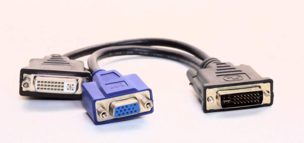 WYSE 920302-02L DVI-I Dual Link to DVI VGA Video Adapter Splitter Cable VXOL LE