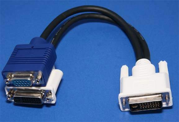 Wyse Compatible DVI-I Splitter DVI-D to VGA ADAPTER V Series