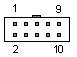 IDC 10 Pin Female Connector