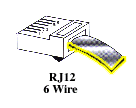 RJ-11, RJ-12 Jack