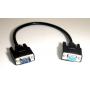 1FT Monitor Extension Cable VGA HD15 Male to Female Black