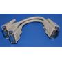 VGA PORT to TWO Monitor 6IN VGA Splitter Cable HD15 Male Female Female